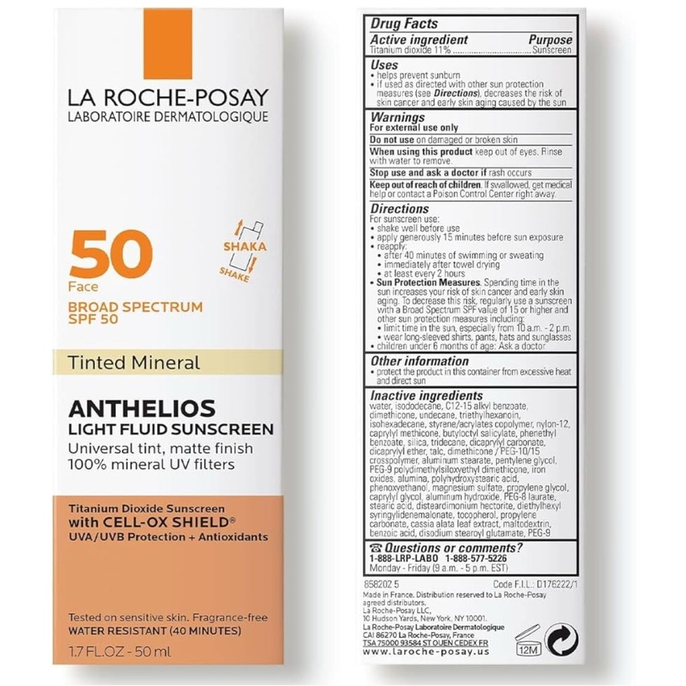 La Roche-Posay Anthelios Orange and White Suncare SPF 50